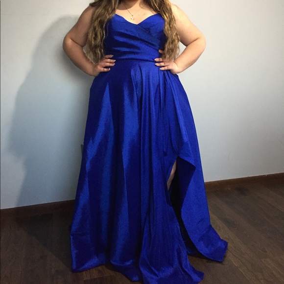 Blue Prom Dress - Picture 2 of 6